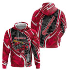 Melbourne Renegades Hoodie Flaming Lightning Storm Geometric Sports Mascot Art