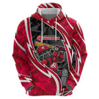 Melbourne Renegades Hoodie Flaming Lightning Storm Geometric Sports Mascot Art