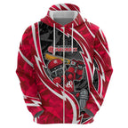 Melbourne Renegades Hoodie Flaming Lightning Storm Geometric Sports Mascot Art