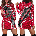 Melbourne Renegades Hoodie Dress Flaming Lightning Storm Geometric Sports Mascot Art
