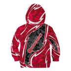 Melbourne Renegades Kid Hoodie Flaming Lightning Storm Geometric Sports Mascot Art
