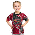 Melbourne Renegades Kid T Shirt Flaming Lightning Storm Geometric Sports Mascot Art