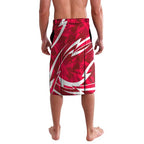Melbourne Renegades Lavalava Flaming Lightning Storm Geometric Sports Mascot Art