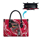Melbourne Renegades Leather Bag Flaming Lightning Storm Geometric Sports Mascot Art