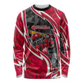 Melbourne Renegades Long Sleeve Shirt Flaming Lightning Storm Geometric Sports Mascot Art