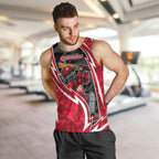 Melbourne Renegades Men Tank Top Flaming Lightning Storm Geometric Sports Mascot Art