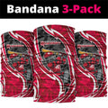 Melbourne Renegades Neck Gaiter Flaming Lightning Storm Geometric Sports Mascot Art