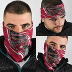 Melbourne Renegades Neck Gaiter Flaming Lightning Storm Geometric Sports Mascot Art