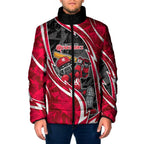 Melbourne Renegades Padded Jacket Flaming Lightning Storm Geometric Sports Mascot Art