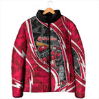 Melbourne Renegades Padded Jacket Flaming Lightning Storm Geometric Sports Mascot Art