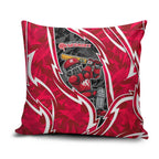 Melbourne Renegades Pillow Cover Flaming Lightning Storm Geometric Sports Mascot Art