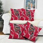 Melbourne Renegades Pillow Cover Flaming Lightning Storm Geometric Sports Mascot Art