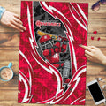 Melbourne Renegades Puzzle Flaming Lightning Storm Geometric Sports Mascot Art