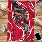 Melbourne Renegades Puzzle Flaming Lightning Storm Geometric Sports Mascot Art