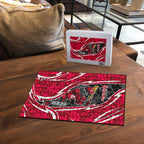 Melbourne Renegades Puzzle Flaming Lightning Storm Geometric Sports Mascot Art