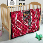 Melbourne Renegades Quilt Flaming Lightning Storm Geometric Sports Mascot Art
