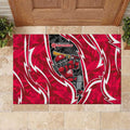Melbourne Renegades Rubber Doormat Flaming Lightning Storm Geometric Sports Mascot Art