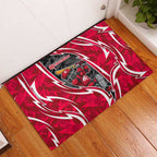 Melbourne Renegades Rubber Doormat Flaming Lightning Storm Geometric Sports Mascot Art