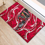 Melbourne Renegades Rubber Doormat Flaming Lightning Storm Geometric Sports Mascot Art