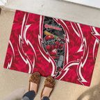 Melbourne Renegades Rubber Doormat Flaming Lightning Storm Geometric Sports Mascot Art