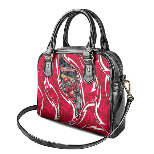 Melbourne Renegades Shoulder Handbag Flaming Lightning Storm Geometric Sports Mascot Art