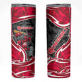 Melbourne Renegades Skinny Tumbler Flaming Lightning Storm Geometric Sports Mascot Art