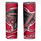 Melbourne Renegades Skinny Tumbler Flaming Lightning Storm Geometric Sports Mascot Art