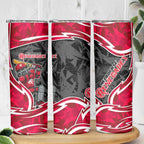 Melbourne Renegades Skinny Tumbler Flaming Lightning Storm Geometric Sports Mascot Art