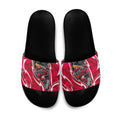 Melbourne Renegades Slide Sandals Flaming Lightning Storm Geometric Sports Mascot Art