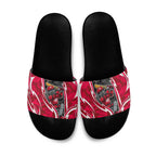 Melbourne Renegades Slide Sandals Flaming Lightning Storm Geometric Sports Mascot Art