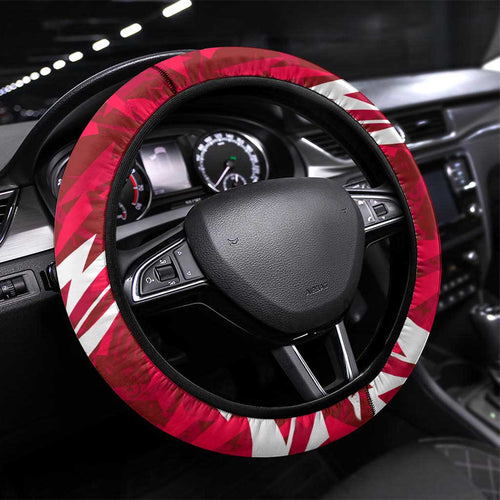 Melbourne Renegades Steering Wheel Cover Flaming Lightning Storm Geometric Sports Mascot Art