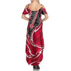 Melbourne Renegades Summer Maxi Dress Flaming Lightning Storm Geometric Sports Mascot Art