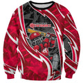 Melbourne Renegades Sweatshirt Flaming Lightning Storm Geometric Sports Mascot Art