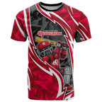 Melbourne Renegades T Shirt Flaming Lightning Storm Geometric Sports Mascot Art