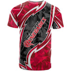 Melbourne Renegades T Shirt Flaming Lightning Storm Geometric Sports Mascot Art