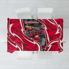 Melbourne Renegades Tablecloth Flaming Lightning Storm Geometric Sports Mascot Art