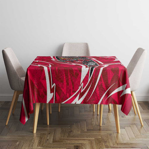 Melbourne Renegades Tablecloth Flaming Lightning Storm Geometric Sports Mascot Art