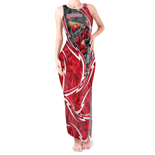 Melbourne Renegades Tank Maxi Dress Flaming Lightning Storm Geometric Sports Mascot Art