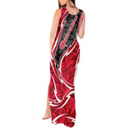 Melbourne Renegades Tank Maxi Dress Flaming Lightning Storm Geometric Sports Mascot Art