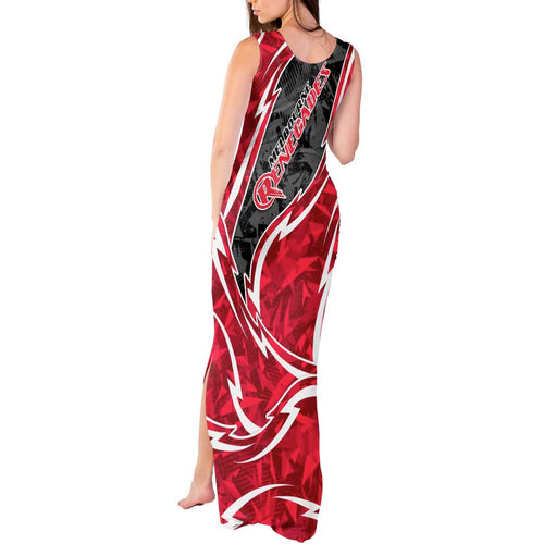 Melbourne Renegades Tank Maxi Dress Flaming Lightning Storm Geometric Sports Mascot Art