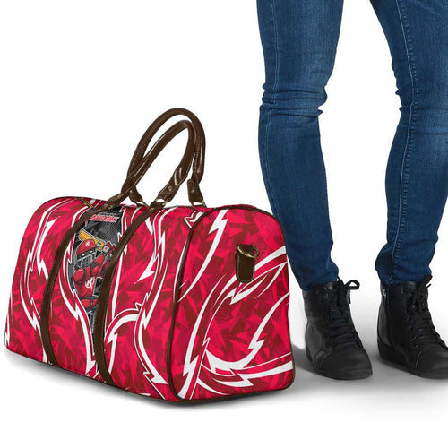 Melbourne Renegades Travel Bag Flaming Lightning Storm Geometric Sports Mascot Art