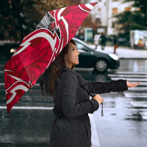 Melbourne Renegades Umbrella Flaming Lightning Storm Geometric Sports Mascot Art