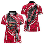 Melbourne Renegades Women Polo Shirt Flaming Lightning Storm Geometric Sports Mascot Art