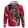 Melbourne Renegades Zip Hoodie Flaming Lightning Storm Geometric Sports Mascot Art