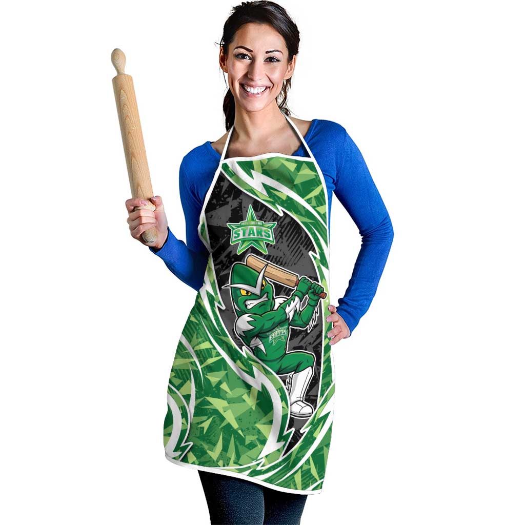 Melbourne Stars Apron Flaming Lightning Storm Geometric Sports Mascot Art