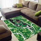 Melbourne Stars Area Rug Flaming Lightning Storm Geometric Sports Mascot Art