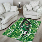 Melbourne Stars Area Rug Flaming Lightning Storm Geometric Sports Mascot Art