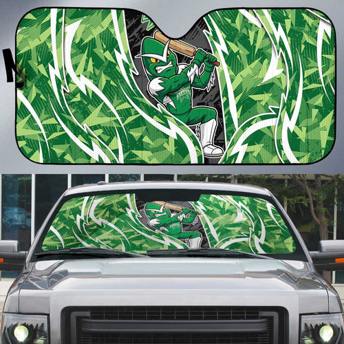 Melbourne Stars Auto Sun Shade Flaming Lightning Storm Geometric Sports Mascot Art