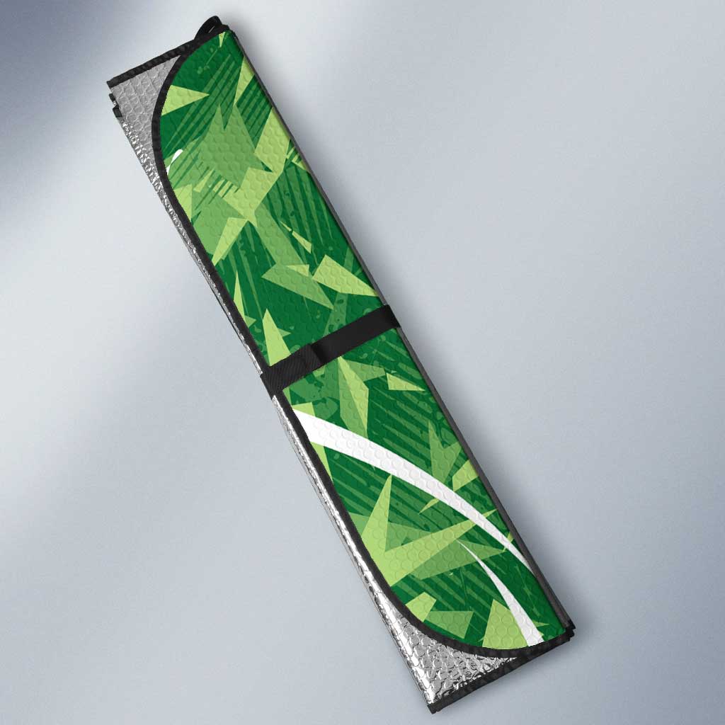 Melbourne Stars Auto Sun Shade Flaming Lightning Storm Geometric Sports Mascot Art
