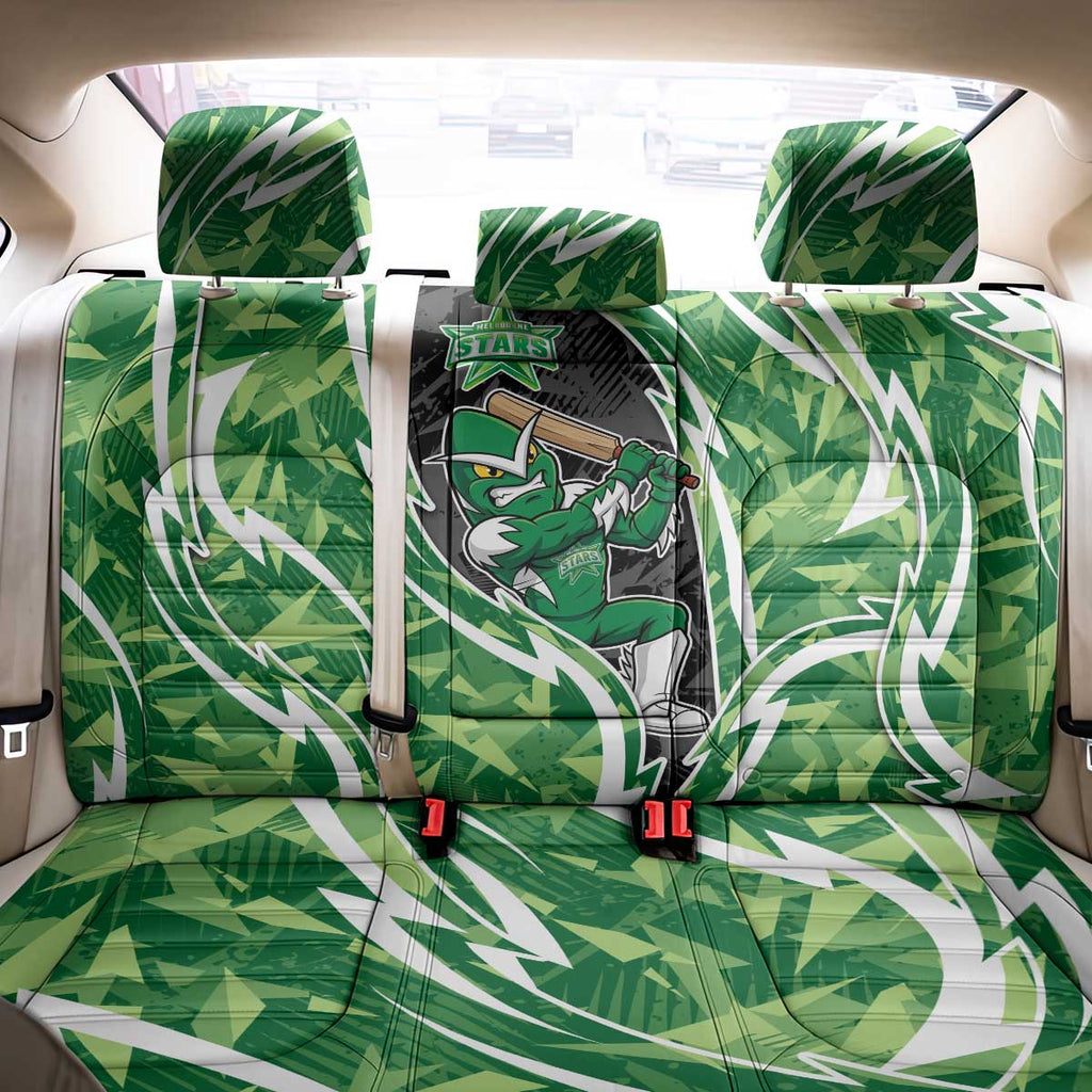 Melbourne Stars Back Car Seat Cover Flaming Lightning Storm Geometric Sports Mascot Art